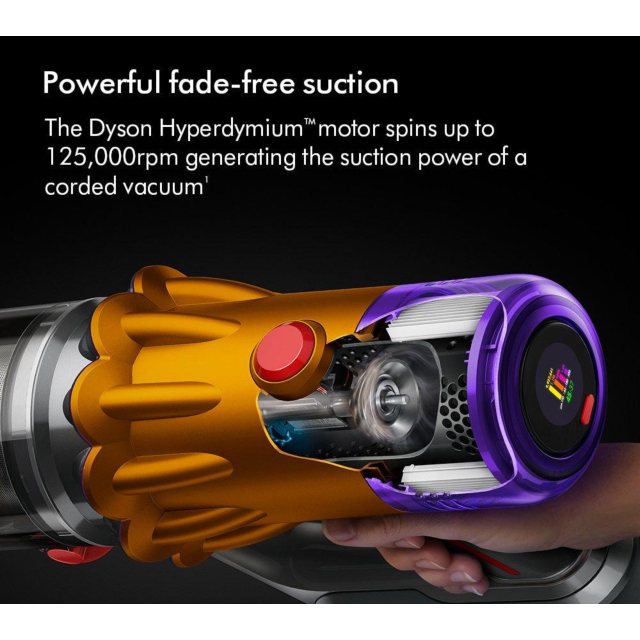 Dyson V12-2023 Cordless Stick Vacuum - 60 Minutes Run Time - Nickel