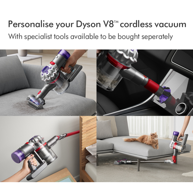 Dyson V8ADVANCED-24 KIT Vacuum Cleaner - Silver/Nickel