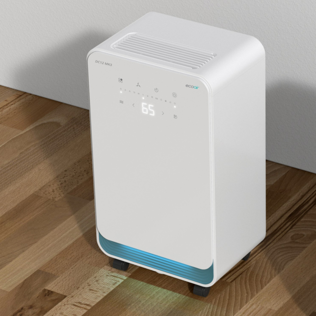 Ecoair Dc12 Mk3 Compressor Dehumidifier 12 Litres Per Day - White