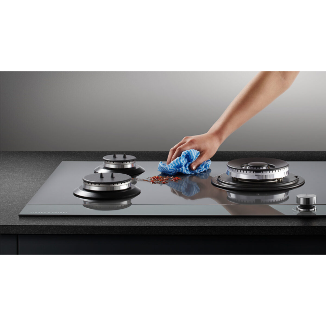 Fisher & Paykel CG903DLPGB4 90cm Gas Hob - Black Glass