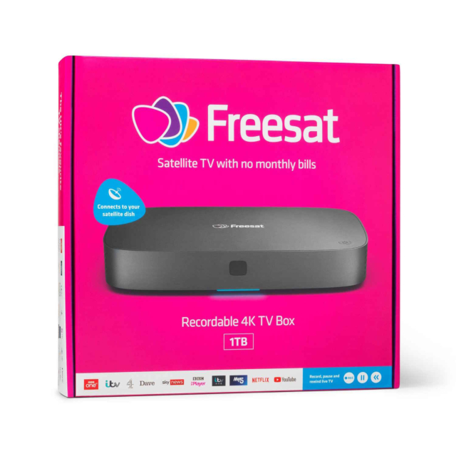 Freesat UHD-4X-1000 1Tb Freesat 4K TV Recorder in Anthracite