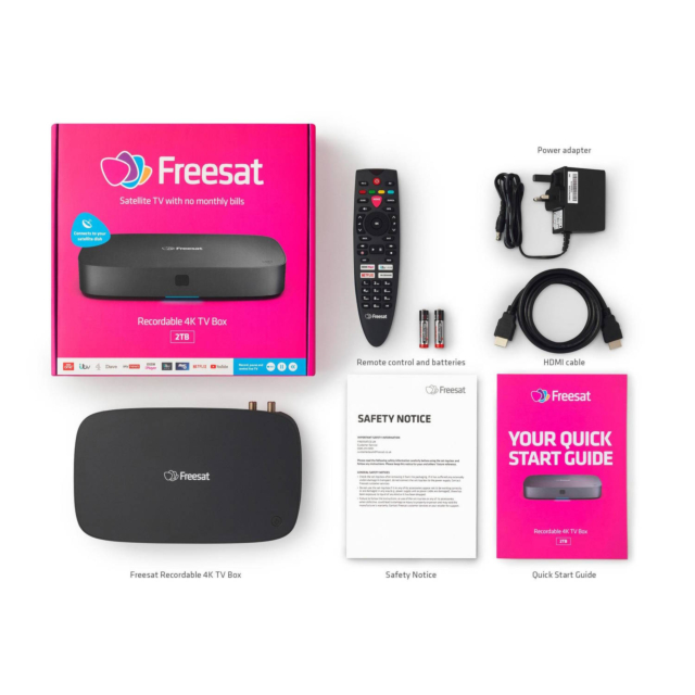 Freesat UHD4X2000 2Tb Freesat 4K TV Recorder in Anthracite