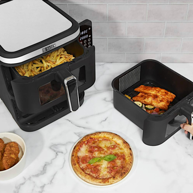 Haden 211200 11.0L Double Stack Air Fryer With Window - Black