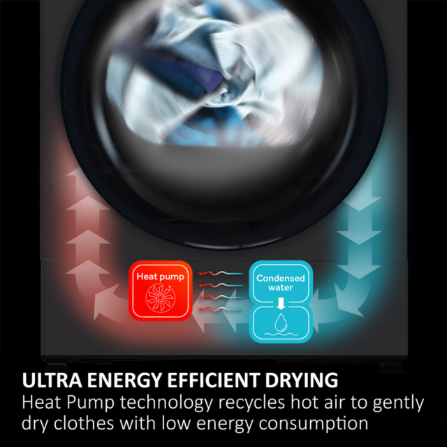 HAIER X Series 5 Plus HD90 D357AGU1-UK 9kg Heat Pump Dryer