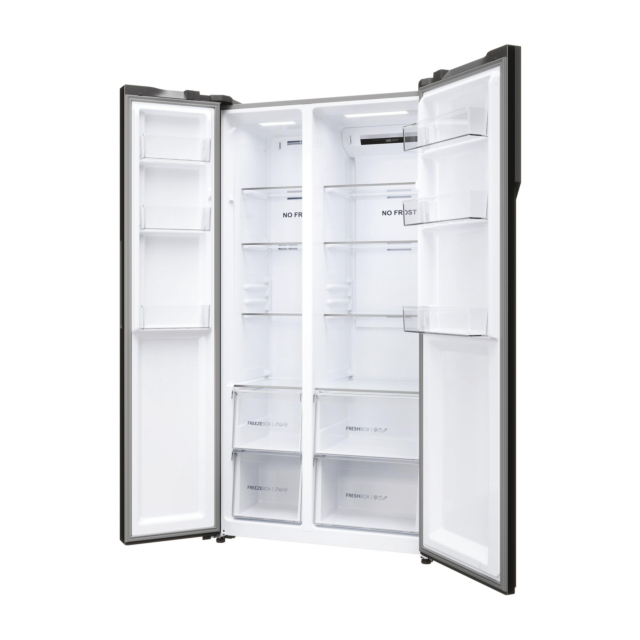 Haier HSR5918DNMP 90.5cm Total No Frost Fridge Freezer - Pt. Inox