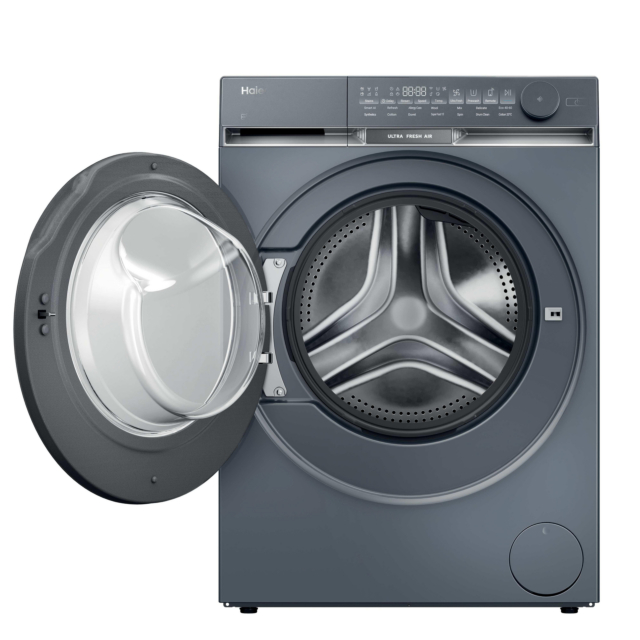 Haier HW100-B14387GUUK 10kg, 1400 Spin Washing Machine - Graphite