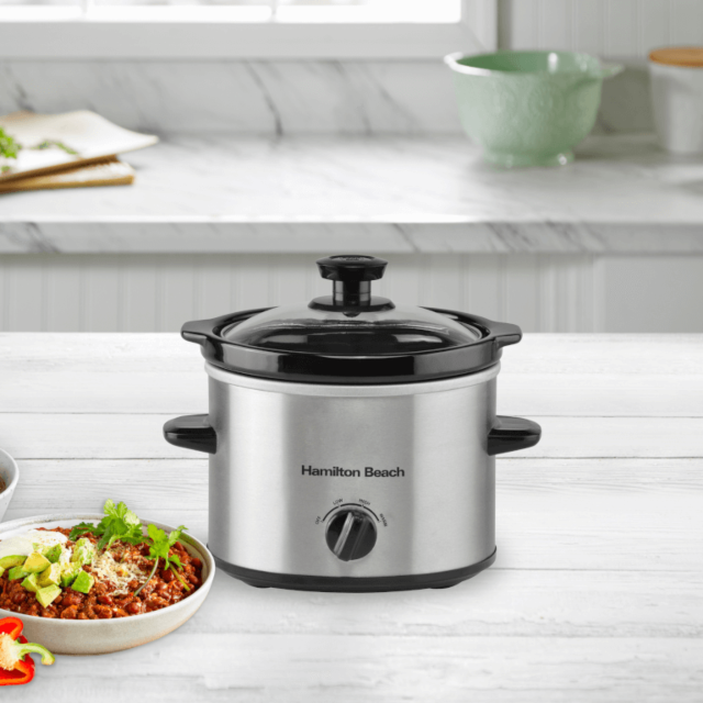 Hamilton Beach HBSC020S 1.8Ltr Capacity Slow Cooker In Silver