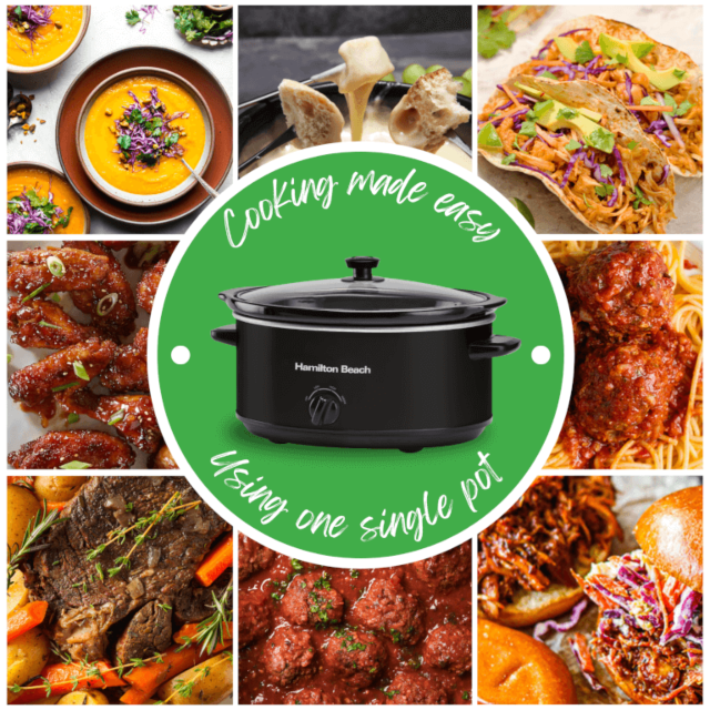 Hamilton Beach HBSC070B 6.5Ltr Capacity Slow Cooker In Black