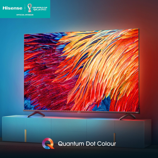 Hisense 55E7HQTUK 55inch 4K UHD HDR QLED Freeview Smart TV