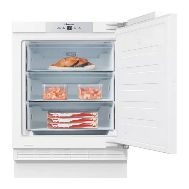 Hisense FUV124D4AWE Integrated Under Counter Freezer with Fixed Door Fixing Kit