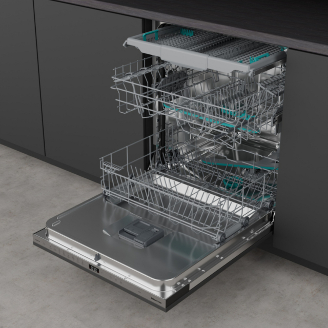 Hisense HV663A60UK Full-Size Fully Integrated Dishwasher - 16 Place Settings