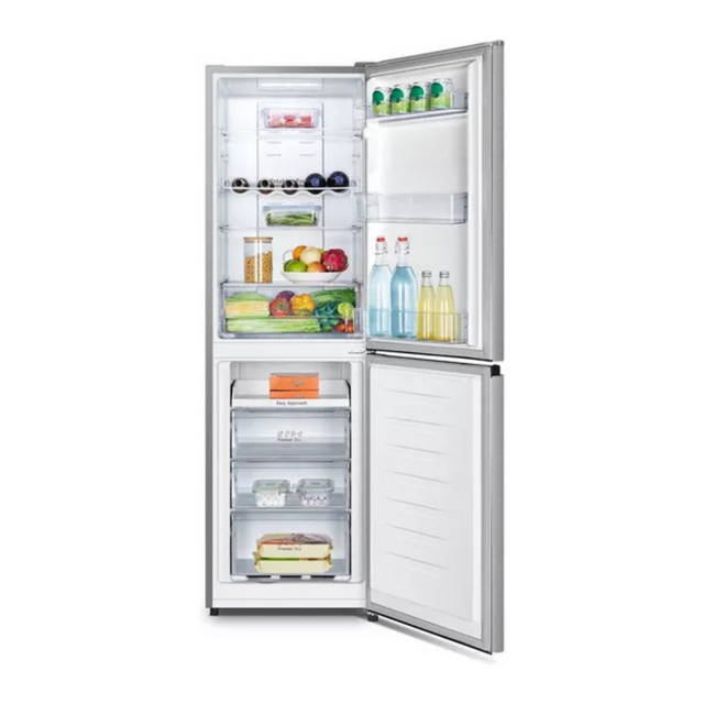 Hisense RB327N4BCE 50/50 Total No Frost Fridge Freezer - Stainless Steel