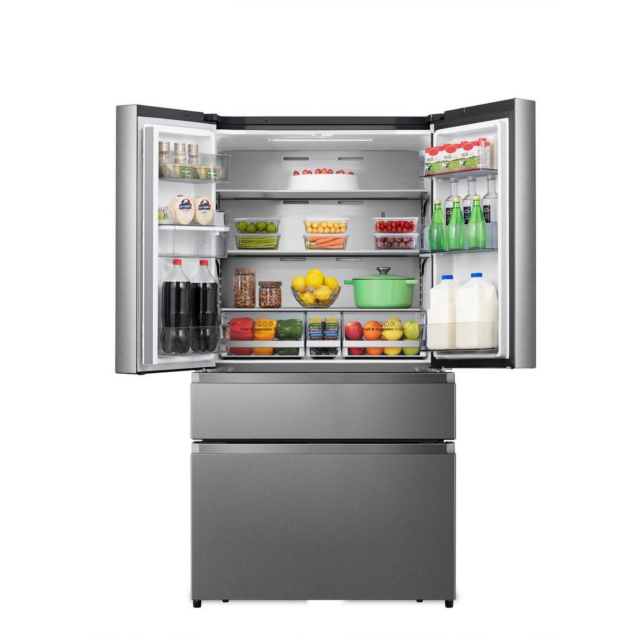 Hisense RF749N4SWSE 91.4cm American Style Fridge Freezer - Stainless Steel