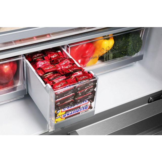 Hisense RF749N4SWSE 91.4cm American Style Fridge Freezer - Stainless Steel