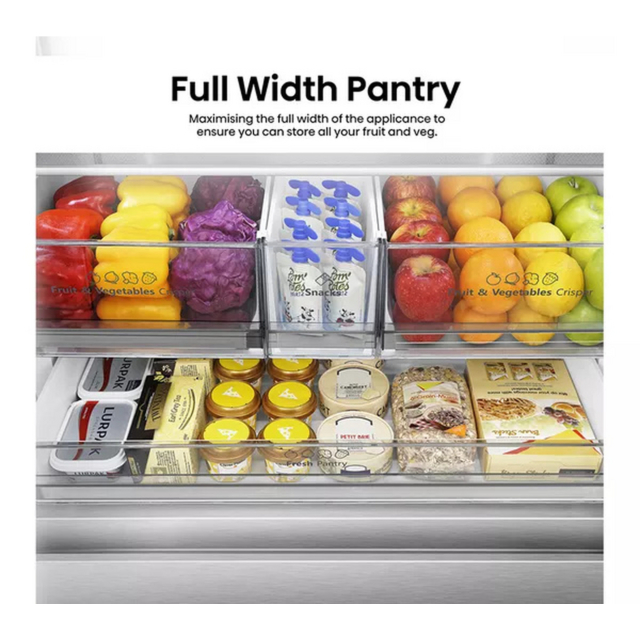 Hisense RF815N4SESE Total No Frost Plumbed American Fridge Freezer - Silver