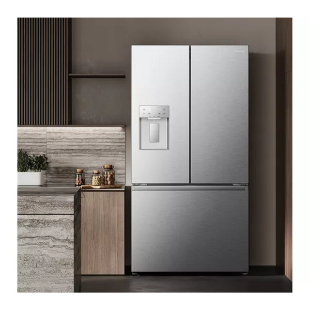Hisense RF815N4SESE Total No Frost Plumbed American Fridge Freezer - Silver