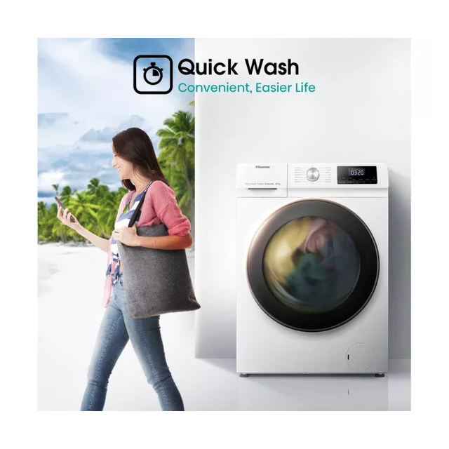 Hisense WDQA8014EVJM 8kg/5kg 1400 Spin  Washer Dryer - White