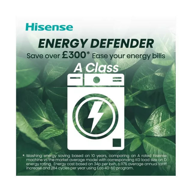 Hisense WDQA8014EVJM 8kg/5kg 1400 Spin  Washer Dryer - White