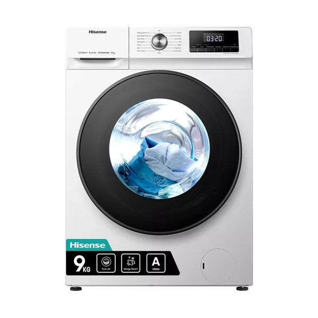Hisense WFQA9014EVJM 9kg 1400 Spin Washing Machine - White