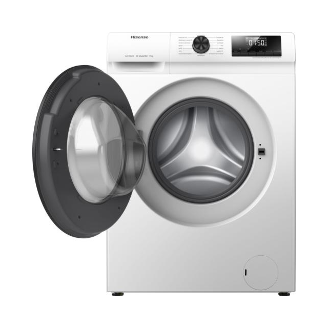 Hisense WFQP9014EVM Washing Machine, 9kg, Freestanding