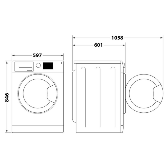Hotpoint CHDC92WWGDUK 9kg Condenser Tumble Dryer White