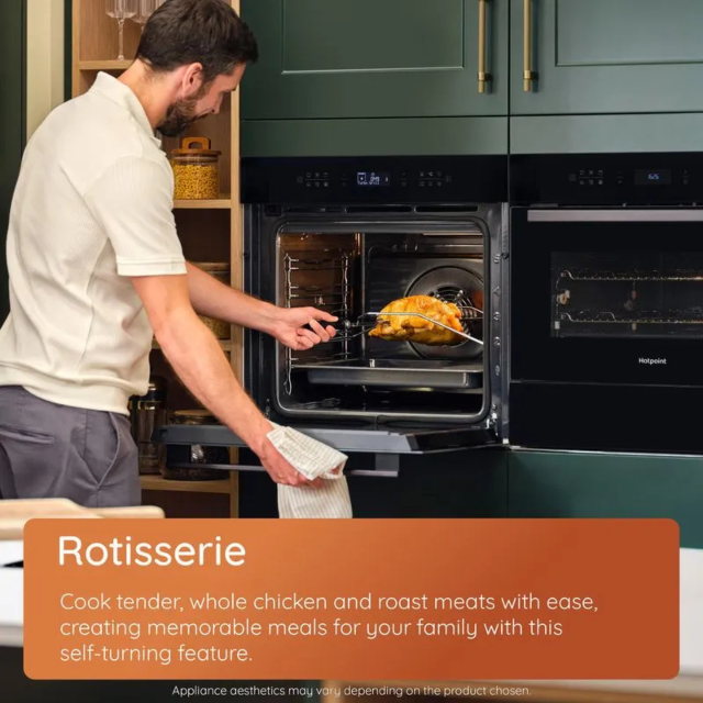 Hotpoint HOI4S8PM0BUK Built-In Single Oven, 60cm