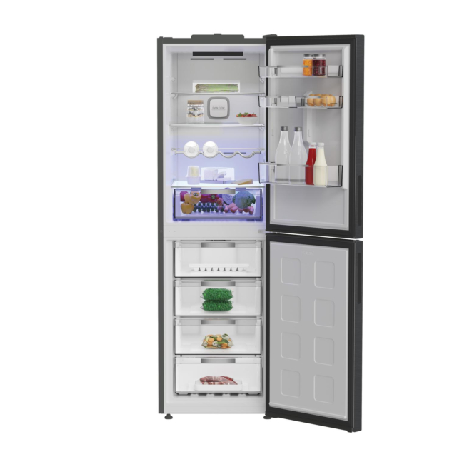 Hotpoint HPKF6353XBR4UK Freestanding Dual No Frost 66.1cm 60/40 Fridge Freezer - Inox