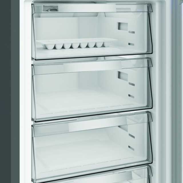 Hotpoint HPKF6353XBR4UK Freestanding Dual No Frost 66.1cm 60/40 Fridge Freezer - Inox