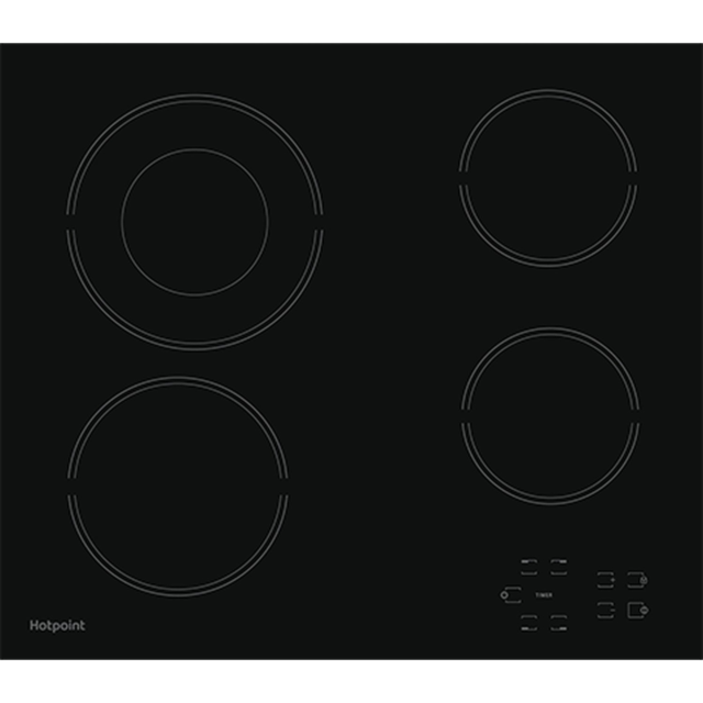 Hotpoint HR612CH 58cm Ceramic Hob - Black