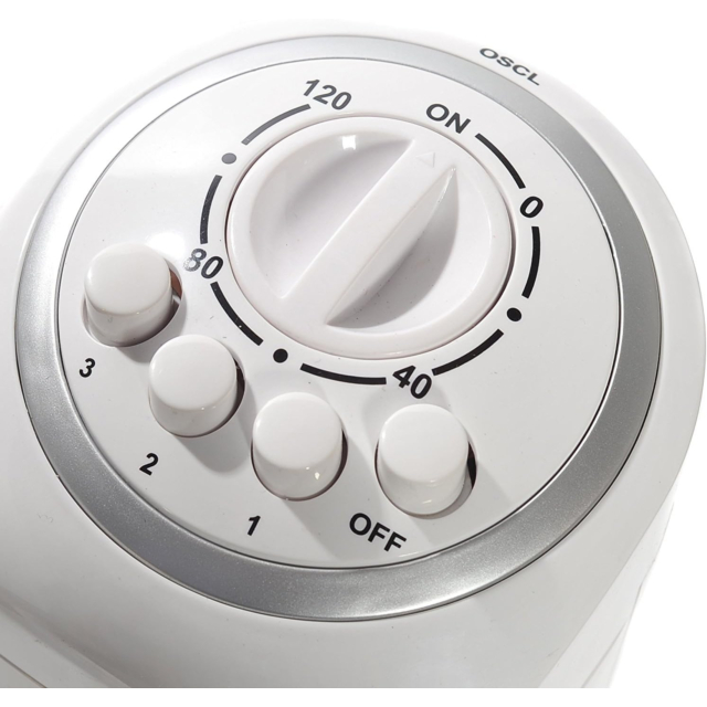 Igenix DF0030 White 30inch Oscillating Tower Fan with Timer