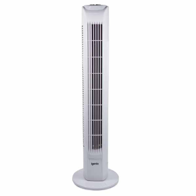 Igenix DF0035T Remote Controlled 29inch Oscillating Tower Fan with 7.5 Hour Timer