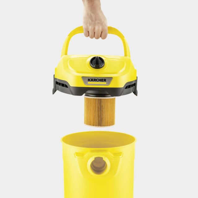 Karcher WD2PLUS Wet & Dry Vacuum Cleaner - Yellow
