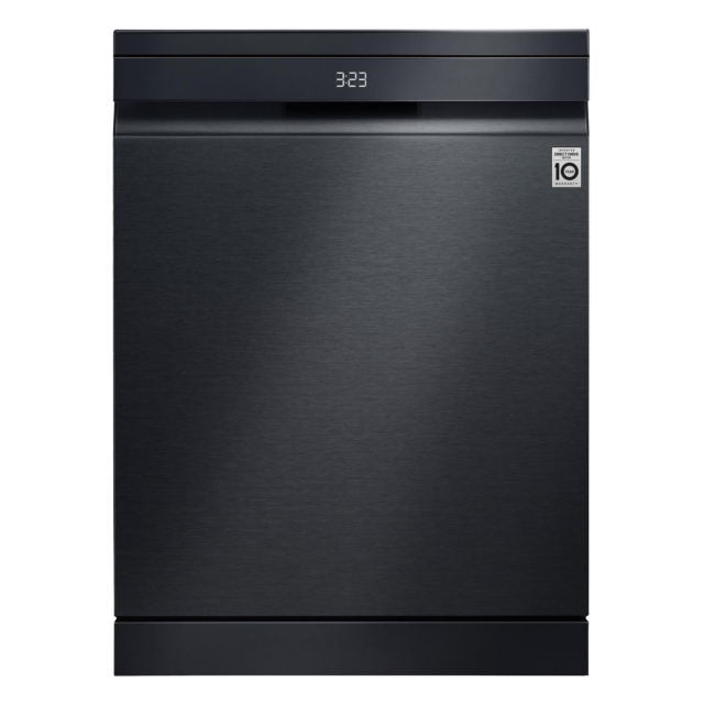 LG DF587HMS TrueSteam QuadWash DF587HMS WiFi Connected Full Size Dishwasher - Matte Black - 14 Pla