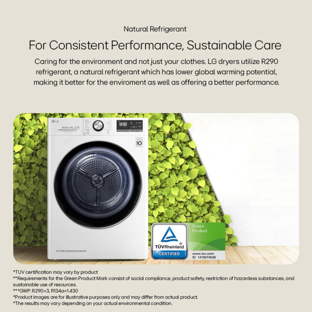 LG FDV709GN 9kg Heat Pump Tumble Dryer - Slate Grey