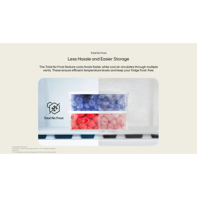 LG GSVV80PYLL 91.3cm 50/50 Frost Free American Fridge Freezer - Prime Silver
