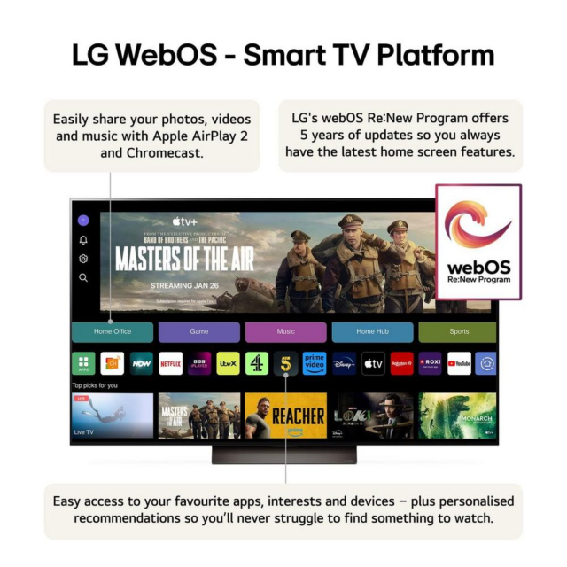 LG OLED55C46LA.AEK 55inch 4K OLED EVO Smart TV