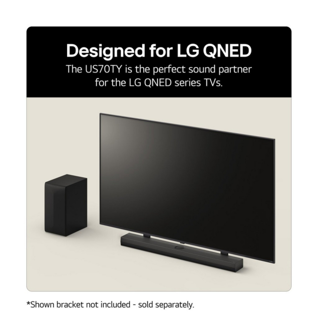 LG US70TY Wireless 3.1.1ch Soundbar & Subwoofer - Black