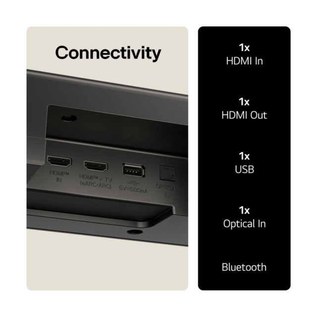 LG US70TY Wireless 3.1.1ch Soundbar & Subwoofer - Black