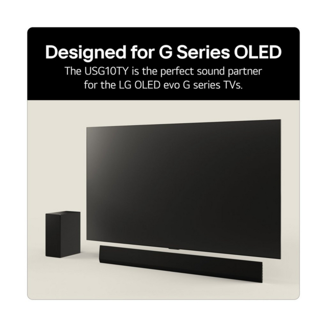 LG USG10TY Wireless3.1ch Soundbar & Subwoofer - Black
