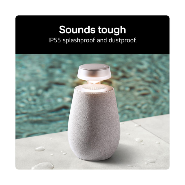 LG XO2TBE.CEUSLLK Xboom 360 Bluetooth Speaker Beige