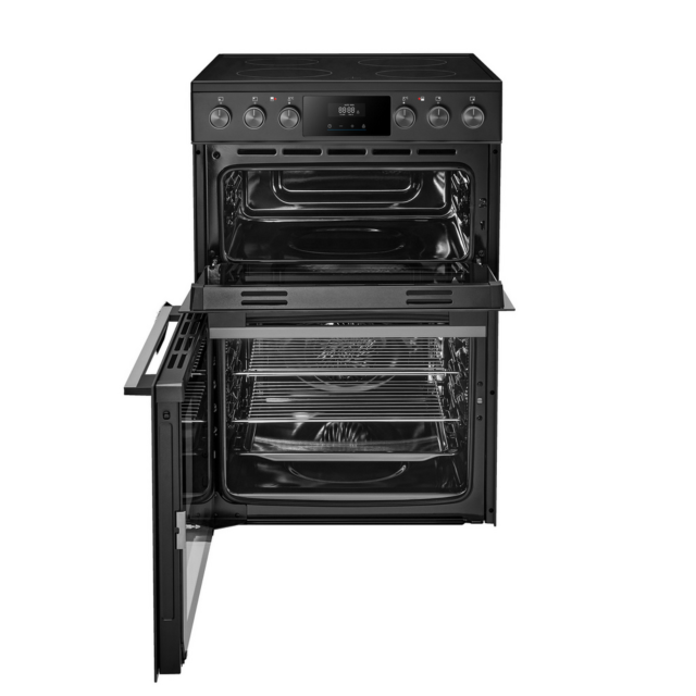 Midea MFO24EME4R118-BK 60cm Double Oven Cooker Black