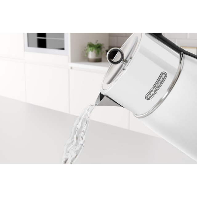 Morphy Richards 100704 1.5 Litres Signature Matt Jug Kettle - Moonlight White