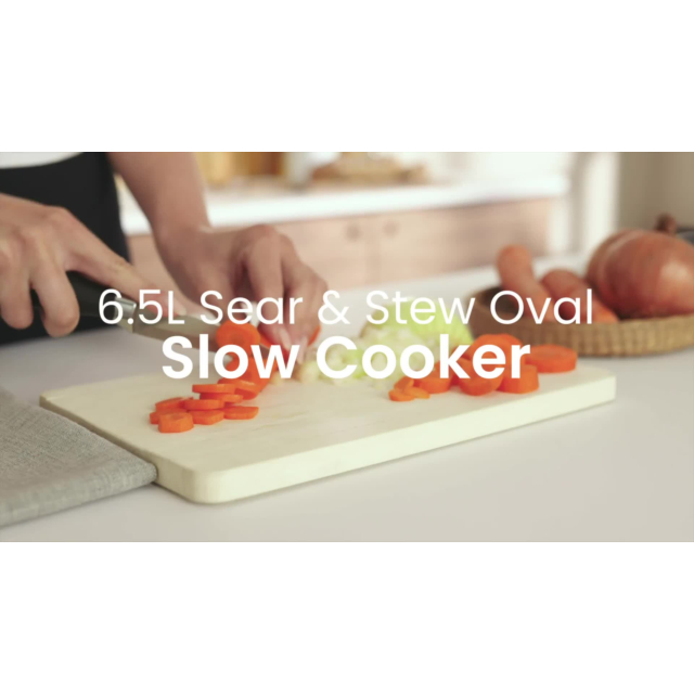 Morphy Richards 461016 Sear & Stew Slow Cooker - 6.5L Rose Gold