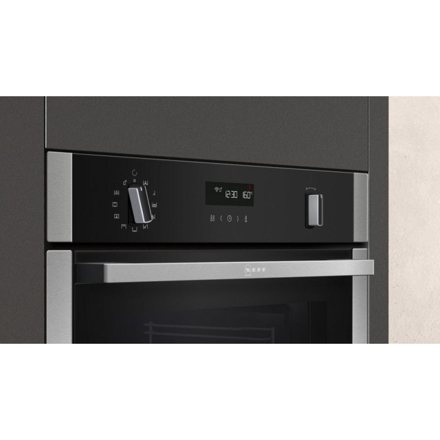 Neff B6ACH7HH0B Slide + Hide Smart Oven with Pyrolytic Cleaning