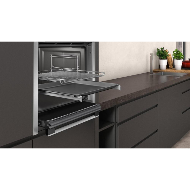 Neff B6ACH7HH0B Slide + Hide Smart Oven with Pyrolytic Cleaning