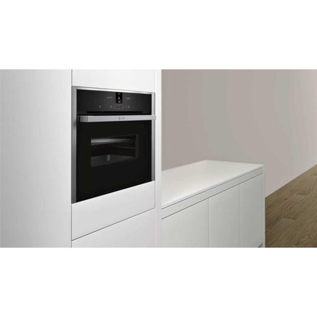 Neff C17MR02N0B Built-in Compact Oven with Microwave Function in Stainless Steel