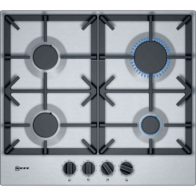 Neff T26DS49N0 60cm Gas Hob In Stainless Steel