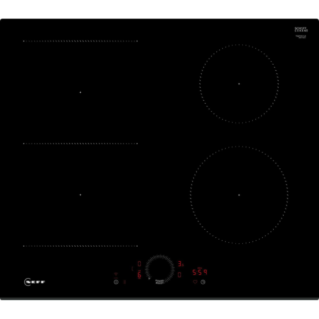 Neff T56FHS1L0KIT 59.2cm Combi Induction Hob with Pan Set - Black
