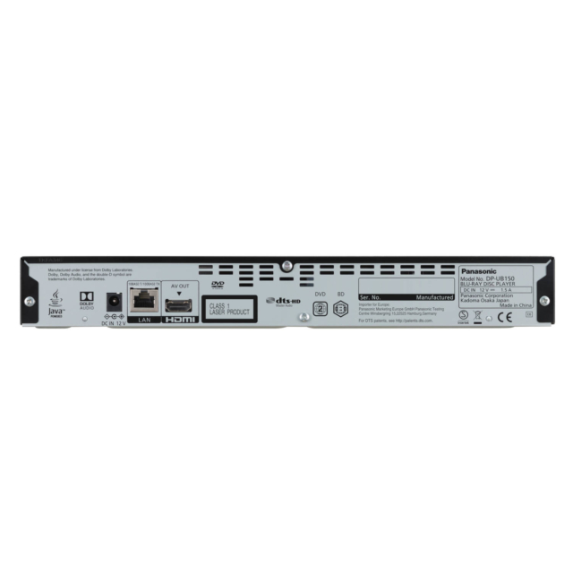 Panasonic DP-UB150EBK 4K HDR Ultra HD Blu-Ray Player