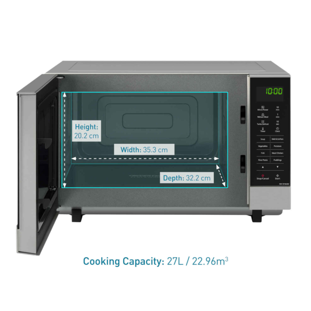 Panasonic NN-SF464MBPQ 27 Litre Flat Bed Inverter Microwave